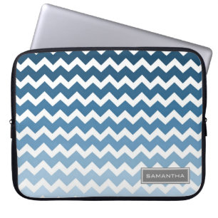 Namn för anpassningsbar för bärbar datorblåttO Laptop Sleeve