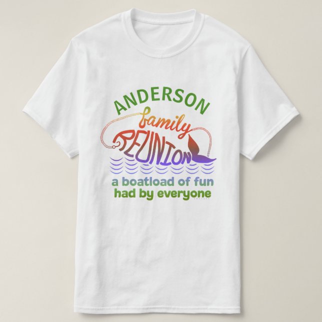 Namn för anpassningsbar för fisk roligt | för tee (Design framsida)