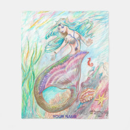 Namn för anpassningsbar för sjöjungfrufiltmed fleecefilt