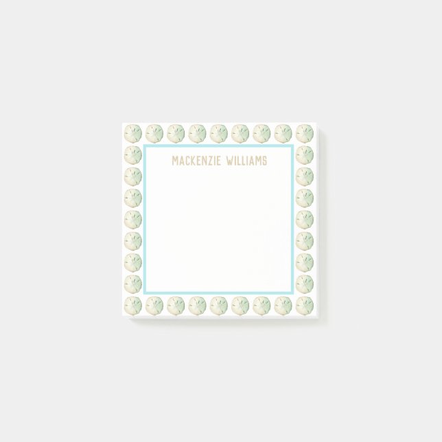 Namn för anpassningsbar för strand för vattenfärg post-it block (Framsida)