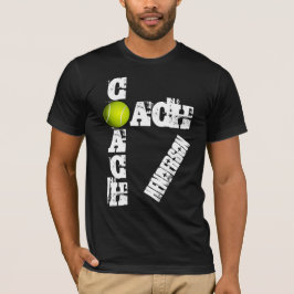 Namn för anpassningsbar för tennislagledareGrunge T Shirt