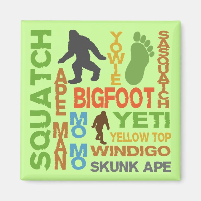 Namn för Bigfoot Magnet (Framsidan)