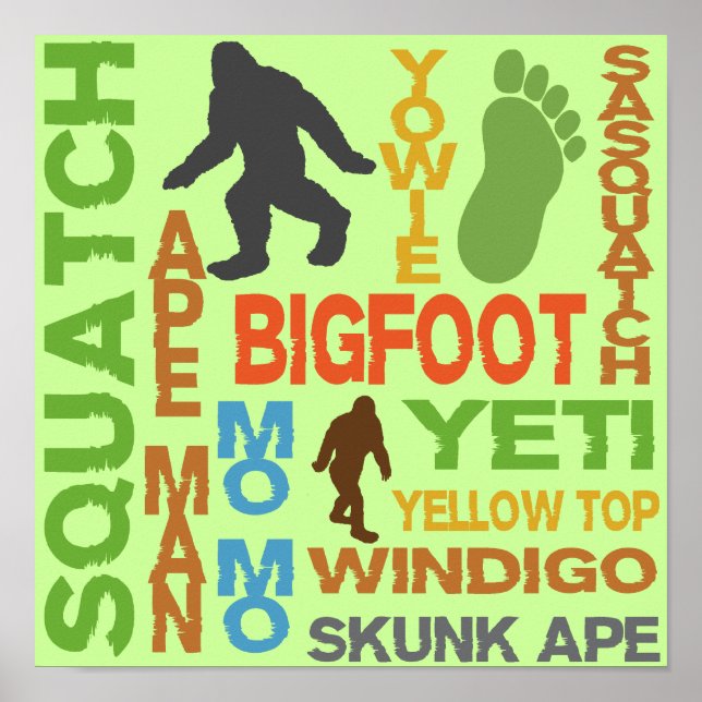 Namn för Bigfoot Poster (Framsidan)