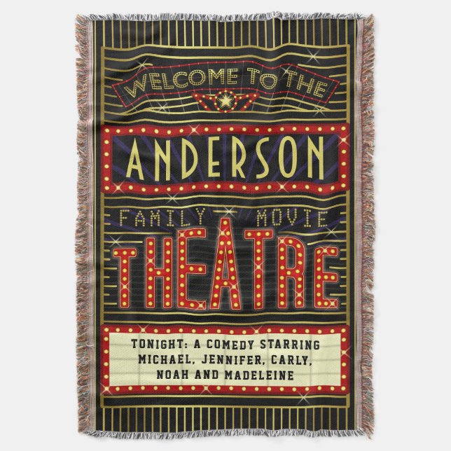 Namn för bio | för teater för hem för filt (Framsidan Vertikal)