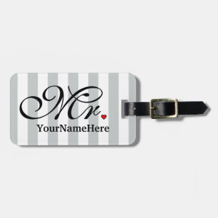 Namn för den Herr makebrudgummen klickar för att Bagagebricka