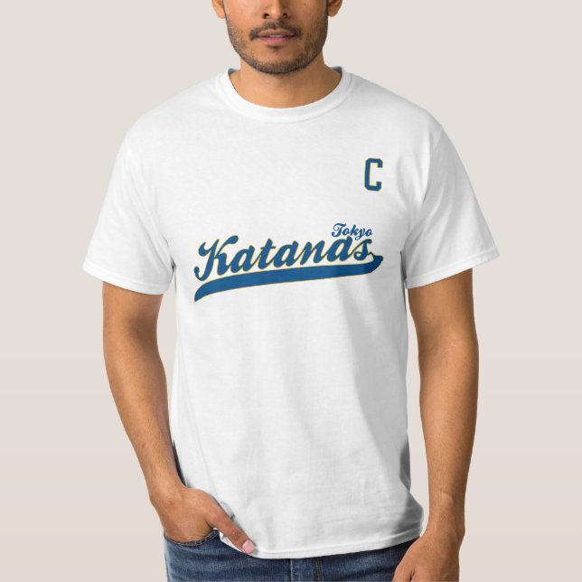 Namn för den TaroTsujimoto spelare och numrerar Tee Shirt (Framsida)