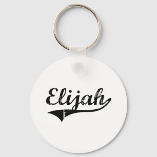 Namn för Elijah klassikerstil Nyckelring