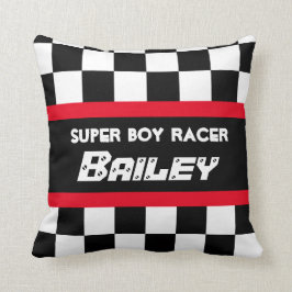 Namn för flagga för pojkeraceren kudder det röda kudde