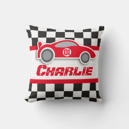 Namn för flagga för ungebilen kudder det ljusa kudde