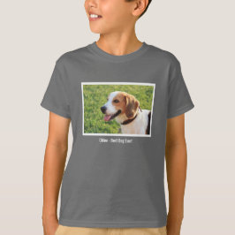 Namn för foto för personligBeaglehund och hund Tee Shirt