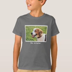 Namn för foto för personligBeaglehund och hund Tee Shirt