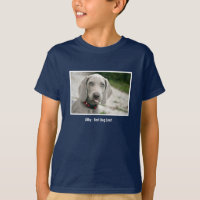 Namn för foto för personligWeimaraner hund och