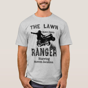 Namn för gräsmattaskogsvaktareanpassningsbar t shirt