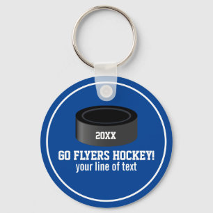 Namn för lag för hockeyPuck beställnings-, år, Nyckelring