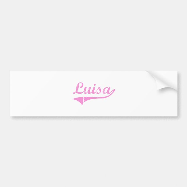 Namn för Luisa klassikerstil Bildekal (Framsidan)