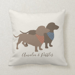 Namn för Minimalistic taxSilhouettes och hund Kudde