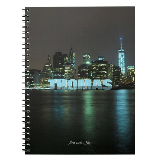 Namn för New York City horisont | Anteckningsbok (Framsidan)