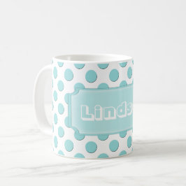 Namn för personligkrickapolka dots kaffemugg