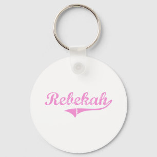 Namn för Rebekah klassikerstil Nyckelring