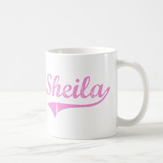 Namn för Sheila klassikerstil Kaffemugg (Höger)