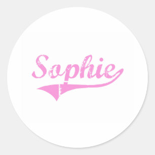 Namn för Sophie klassikerstil Runt Klistermärke