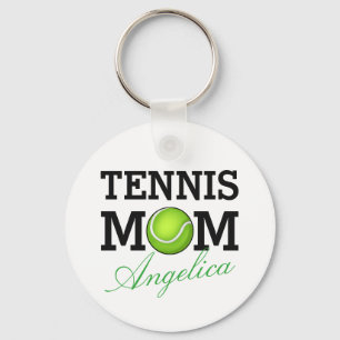 Namn för tennismammapersonlig nyckelring