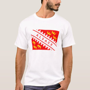 namn för text för flagga för land för alsace tee shirt