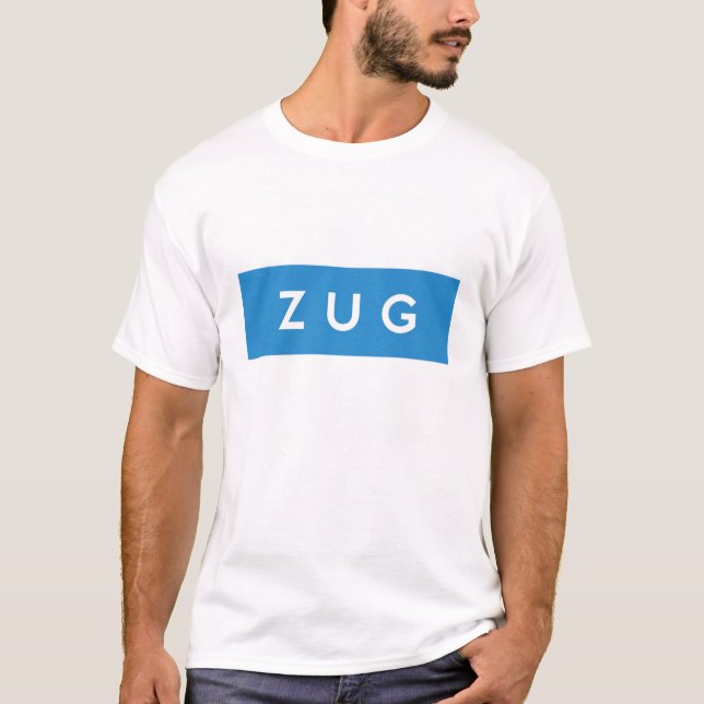 namn för text för flagga för zuglandskapSchweitz Tee Shirt (Framsida)