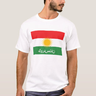 namn för text för kurdistanflaggaland arabiskt tee