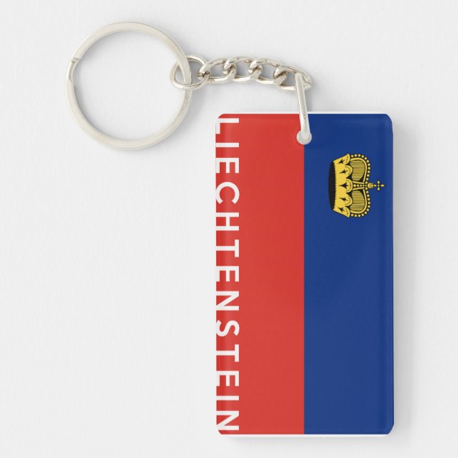 namn för text för liechtenstein landflagga nyckelring (Framsidan)