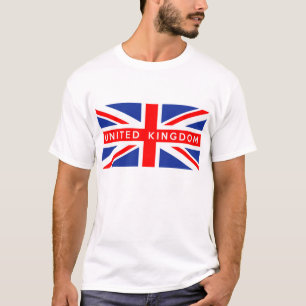 namn för text för United Kingdom brittiskt T-shirt