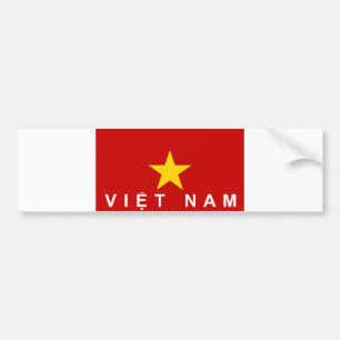 namn för text för vietnam vietnam flaggaland bildekal