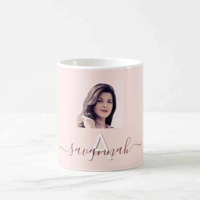 namn-foto med foto från ro guld kaffemugg (Center)