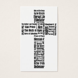 Namn från Jesus/Eph 2: 1-10 Gospel Visitkort