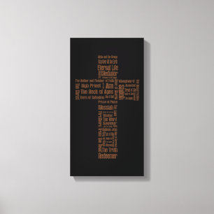 Namn från Jesus Kor Canvastryck