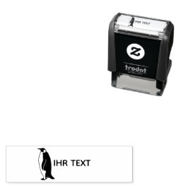 Namn frimärke (Penguin) Självfärgande Stämpel