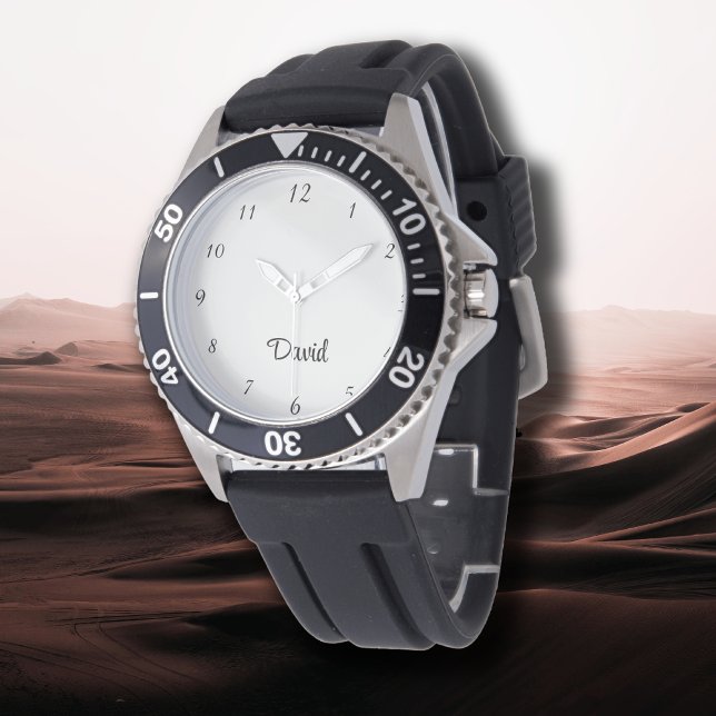 Namn Girl Boy Women Manar | Alabaster Elegant Armbandsur (Skapare uppladdad)