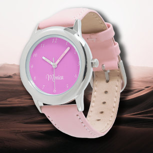 Namn Girl Boy Women Manar   Elegant av Rosa av bul Armbandsur