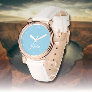 Namn Girl Boy Women Manar Himlar Blue Elegant Armbandsur