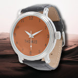 Namn Girl Boy Women Manar | Mahogany-Eleganten Armbandsur<br><div class="desc">Personlig Namn Girl Boy Women Manar | Mahogany Elegant Modern Watch | Klassisk | ELEGANT | TRENDIG | SNYGGT | Gift. Du kan välja att lägga till ditt namn, namn på en älskad person eller ett speciellt meddelande. Oavsett om det är en hjärtlig gåva till någon som är kär i...</div>
