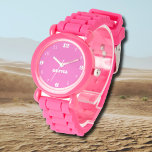 Namn Girl Boy Women Manar | Snyggt av nyttiggjord  Armbandsur<br><div class="desc">Personlig Namn Girl Boy Women Manar | Nyare Rosa Elegant Modern Watch | Klassisk | ELEGANT | TRENDIG | SNYGGT | Gift. Du kan välja att lägga till ditt namn, namn på en älskad person eller ett speciellt meddelande. Oavsett om det är en hjärtlig gåva till någon som är kär...</div>