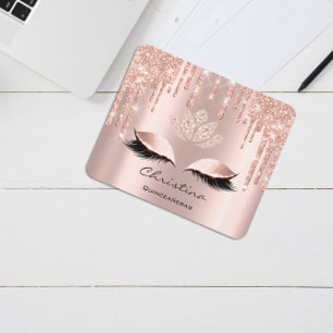 Namn Glitter Makeup Beauty Studio Lash Rosa Marble Musmatta
