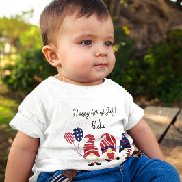 Namn, Gnomes, 4:e juli nyfödd till 24:e mysen Jers T Shirt