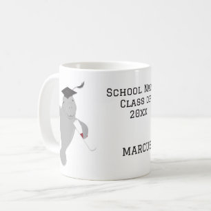 Namn Grad Cap Manatee Studenten Kaffemugg