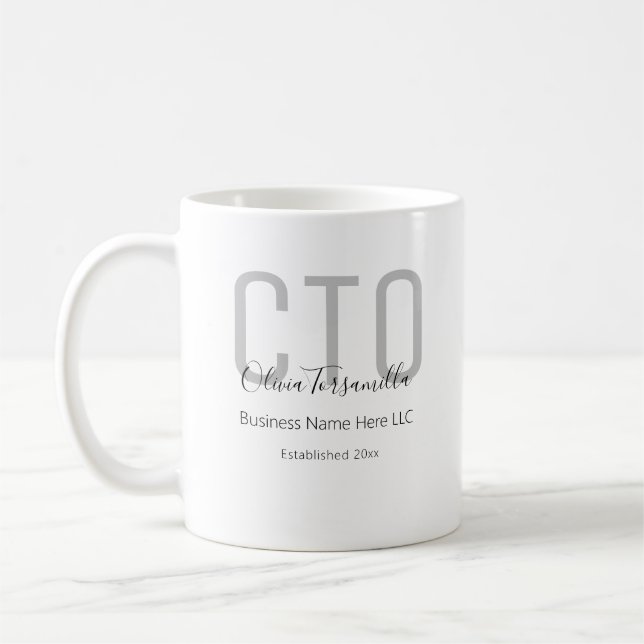 Namn Grått Black CTO Kaffemugg (Vänster)