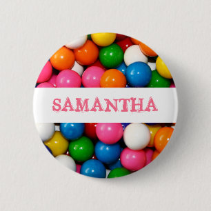 Namn Gumbollar Button Knapp