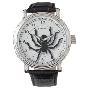 Namn: Huge Halloween Spider Black & White Armbandsur