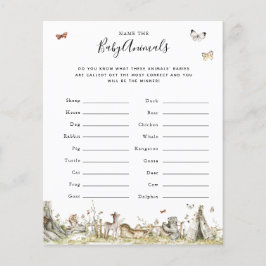 NAMN i BABY DJUR | Barnstödsspel