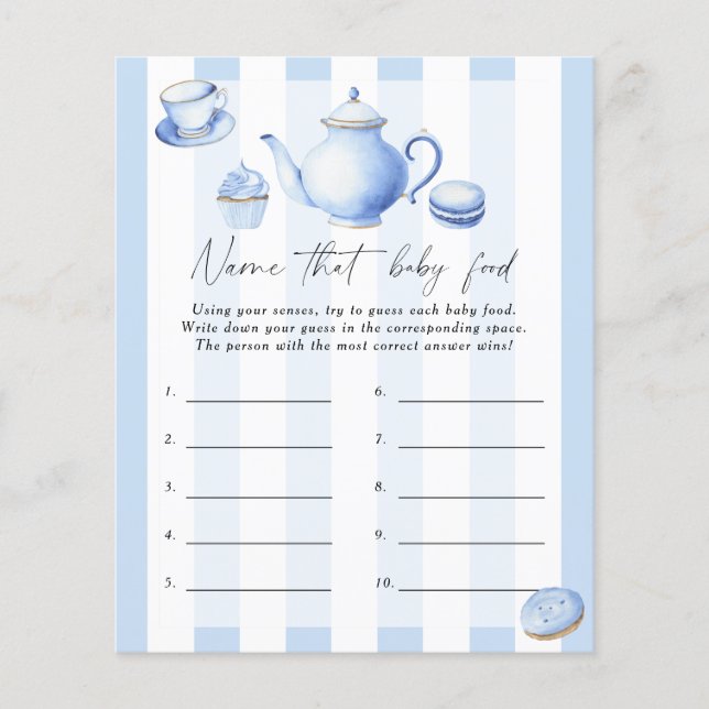 Namn i baby-matduschspelet - Tea party (Framsida)