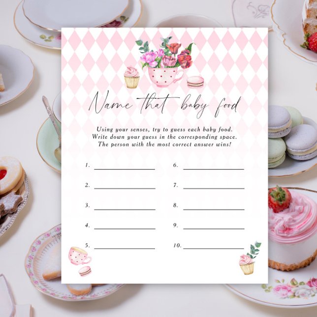 Namn i baby-matduschspelet - Tea party (Skapare uppladdad)